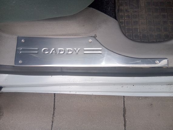 Накладки на внутрішні пороги OmsaLine (4 шт., нерж.) для Volkswagen Caddy 2015-2020 рр | Зображення 3