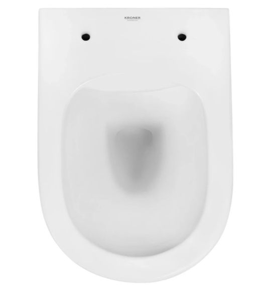 Унітаз підвісний безобідковий Kroner Harz WHI523632 RIMLESS з сидінням (KH523632WHIR) (CV032969) | Зображення 7