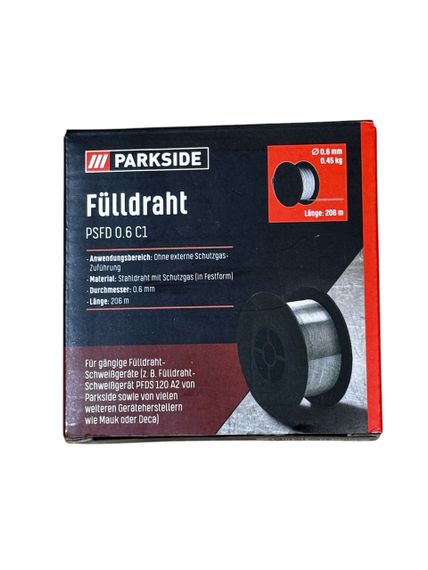 Зварювальний флюсовий дріт Parkside PSFD 0.6 С1