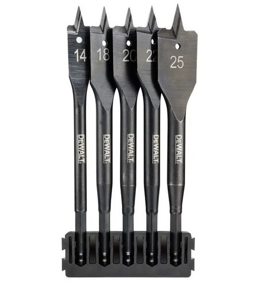 Набір свердел по дереву DeWalt перових EXTREME IMPACT 5 шт (DT70833) | Зображення 1
