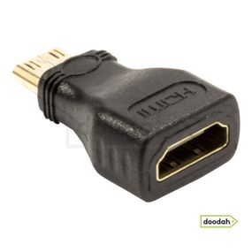 Перехідник HDMI M на HDMI mini F (1.4)  - Купити в Києві. Доставка по Україні.