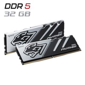 Комплект оперативная память для ПК Apacer Panther / 32 GB (2x16 GB) / PC5-44800 / DDR5 / 5600 MHz