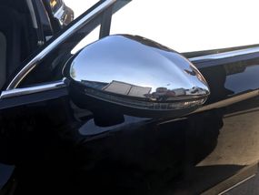 Накладки на дзеркала EU (2 шт., нерж) Carmos - турецька сталь для Volkswagen Passat B8 2015-2024 рр