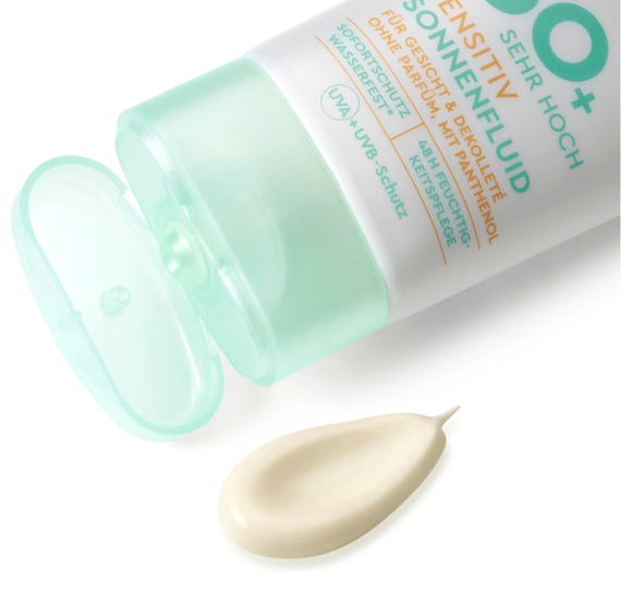 Сонцезахисний флюїд для чутливої шкіри обличчя SUNDANCE Sonnenfluid Gesicht sensitiv, SPF 50 | Зображення 2