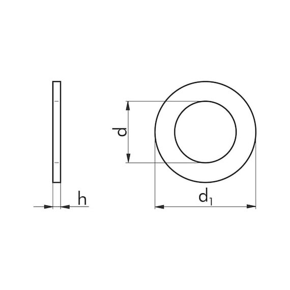 Шайба DIN125-B-140HV-(A2K)-D41,0 | Зображення 1