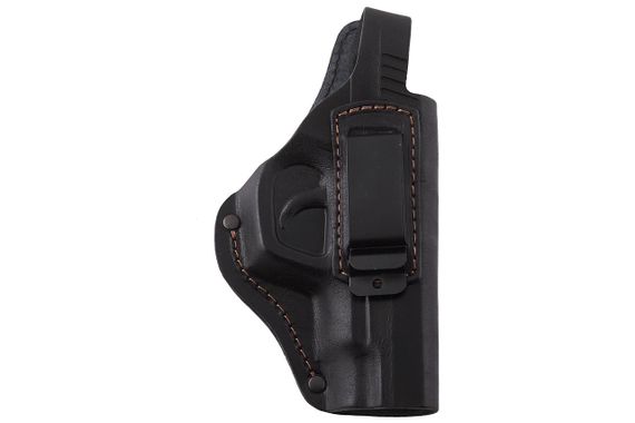 Кобура Форт-12 поясна + прихованого внутрішньобрючного носіння формована з кліпсою (шкіра, чорна) MAS MAS | Зображення 2