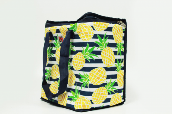 Термосумка, сумка-холодильник 32х20х35 см 22 л Sannen Cooler Bag З ананасами | Зображення 2