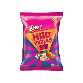 Кукурудзяно-рисовий снек Bingo Божевільні кутки Чаат масті 66г 8901725013820