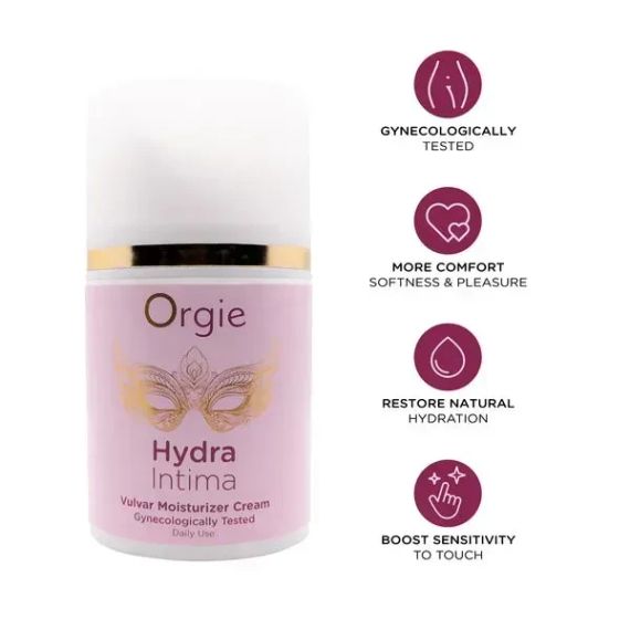 Зволожуючий крем для вульви Orgie Hydra Intima для підвищення чутливості, 50 мл Sex Aura | Зображення 2