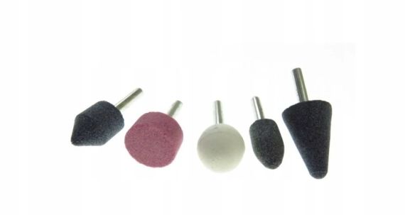 Набір камені насадки шліфувальні хвостовик 6 мм 5 штук VOREL-25400 | Зображення 6