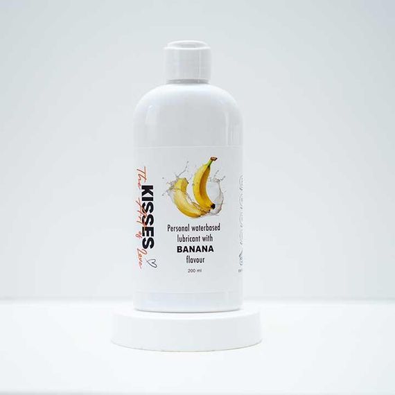 Лубрикант на водній основі Kisses Банан 200 мл. – Інтимне мастило | Зображення 2