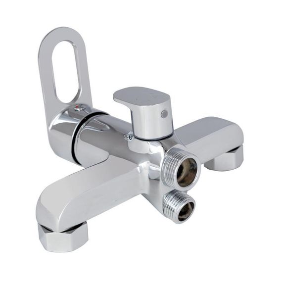 Смеситель для ванны Lidz Latwa 005 с поворотным изливом (c душевым гарнитуром) (k35) LDLAT005CRM45415 Chrome | Зображення 2