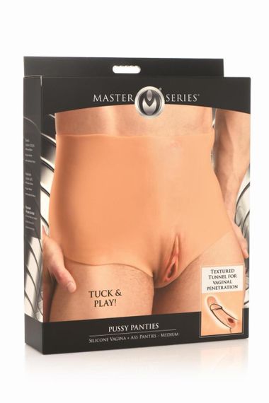 Накладна вагіна Master Series Silicone Vagina + Butt Panties — Medium Sex Aura | Зображення 9