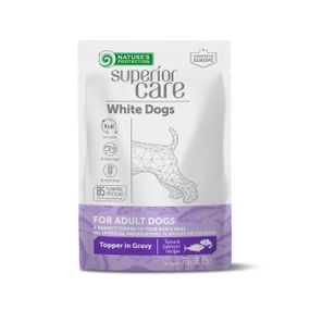 Вологий корм для собак з білою шерстю Nature's Protection Superior Care White Dogs Adult All Breeds With Tuna And Salmon, 70 гр
