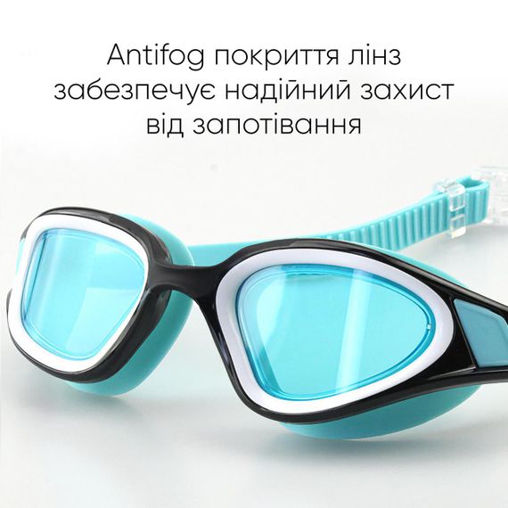 Окуляри для плавання Renvo Javari Уні Anti-fog Блакитний OSFM (2SG300-10) | Зображення 3