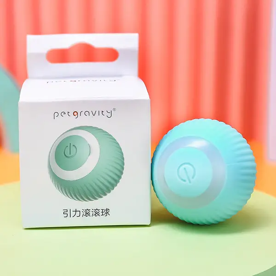 Игрушка для кошки USB smart мяч-шарик PetGravity с хаотичным движением и световой панелью | Зображення 4