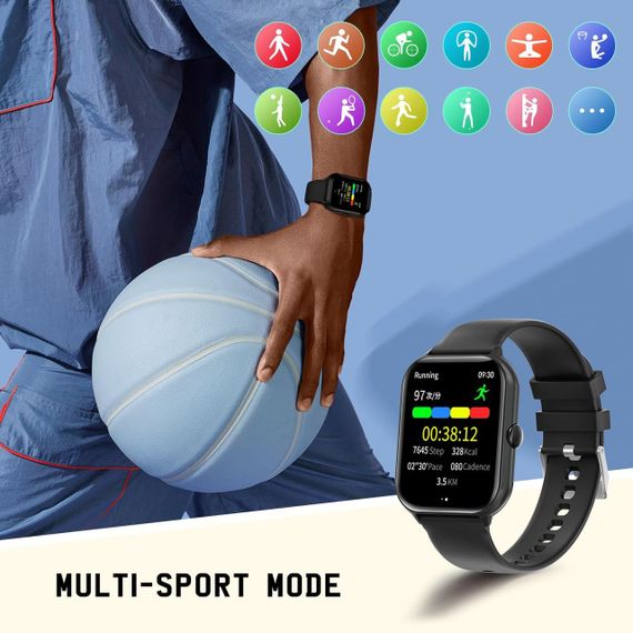 Годинник із датчиком серцевого ритму Smartwatch T17 для чоловіків і жінок, 1,95-дюймовий, IP67 Android, iOS | Зображення 7