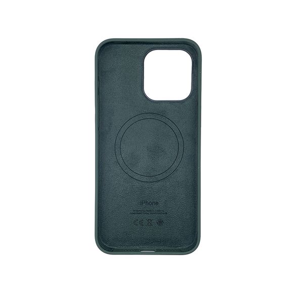 Чехол накладка Silicone Case Full with Magsafe для Apple iPhone 15 Pro- Cypress | Зображення 1