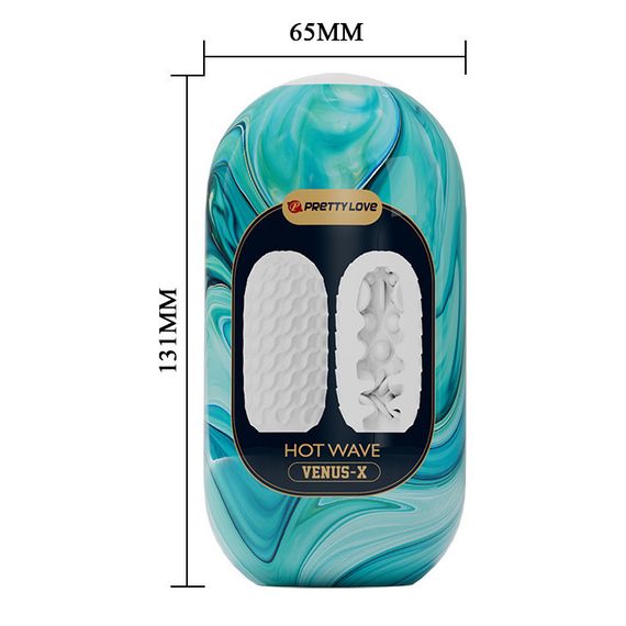 Мастурбатор яйце Venus-X Egg рельєфний, 13.1 х 6.5 см Sex Aura | Зображення 4