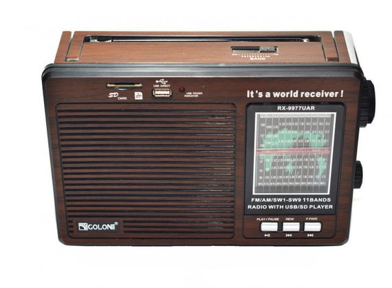 Мощный цифровой портативный FM радиоприемник GOLON всеволновое переносное портативное радио | Зображення 1