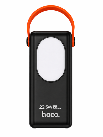 Повербанк HOCO J94A 50000mAh 22.5W - Power Bank з LED дисплеєм, 3×USB + 2×Type-C, вбудовані кабелі 4в1, швидка зарядка, ліхтарик, | Зображення 2