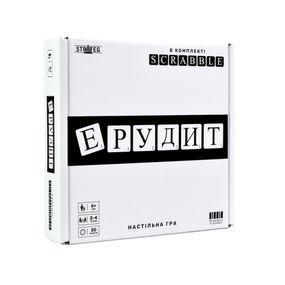 Настольная игра "Эрудит черно-белый" 30640 игровое поле, набор букв