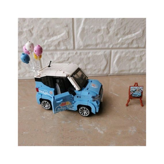 Конструктор LOZ mini Автомобіль MINI блакитний (1131) | Зображення 4