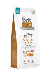 Корм Brit Care Grain Free Senior and Light Salmon сухий з лососем для літніх собак 12 кг