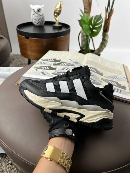Мужские кроссовки Niteball M Black White Leather , Вьетнам 46 29.5 см | Зображення 4