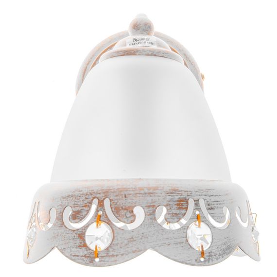 Бра настенное накладное классическое BKL-594W/1 E14 WH/G | Зображення 3