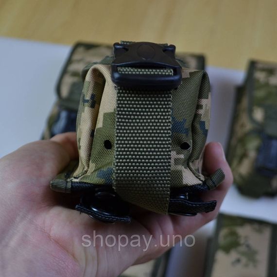 Подсумок на 2 магазина двойной из кордуры пиксель MOLLE тактический OM-84 | Зображення 4