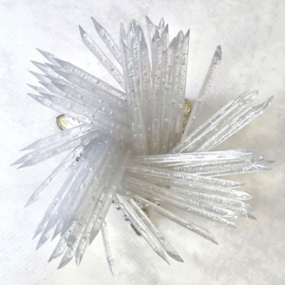 Серебряные пластиковые апельсинові палички Mi 33шт (9,5см)