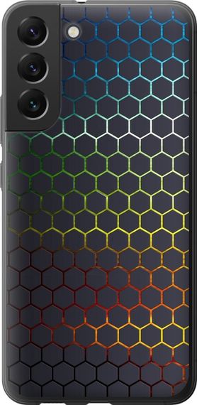 Чехол на Samsung Galaxy S22 Plus Переливающиеся соты "498u-2495-17620"