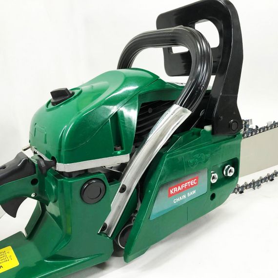 Бензопила цепная 45см KRAFFTEC 5800, Пила цепная бензиновая | Зображення 2