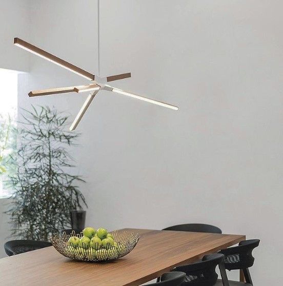 Люстра світлодіодна підвісна LED світильник для квартири на стелю лед 26438 Білий 65-115х35х86 см. | Зображення 2