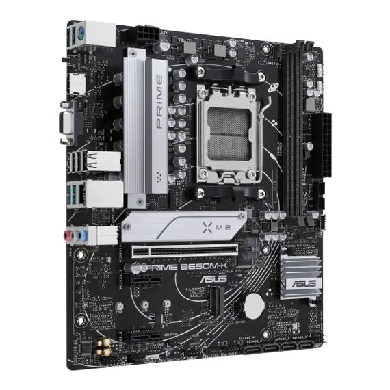 Материнcкая плата ASUS PRIME B650M-K sAM5 B650 2xDDR5 M.2 HDMI D-Sub mATX 90MB1F60-M0EAY0 | Зображення 2