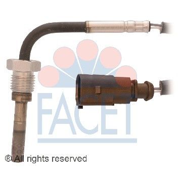 Датчик температуры отработаных газов VW Caddy 1.9/2.0 TDI 04-10 / T5/T6 1.9/2.0 TDI 06-, Facet, 22.0077,