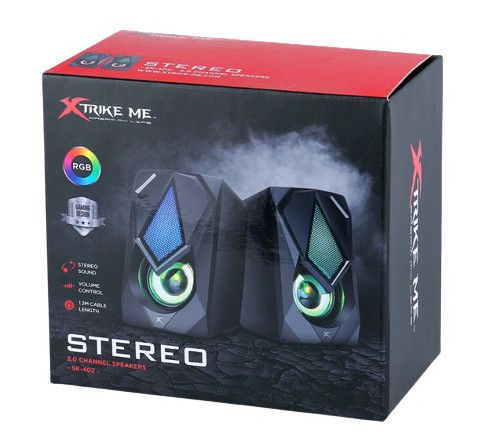 Колонки XTRIKE ME RGB Backlight SK-402 акустика для компьютера Черный | Зображення 4
