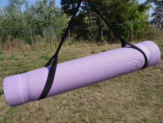 Коврик для йоги и фитнеса Паверплей 4010 PVC Yoga Mat Лавандовый (173x61x0.6) | Зображення 8