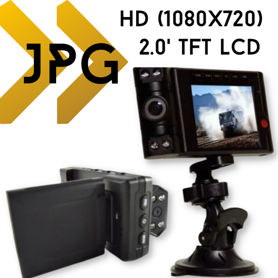 Відеореєстратор XPRO Double lens 1080P із двома камерами 120°(MER-12651_1037) | Зображення 1