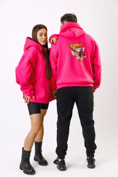 Зіп-Худі унісекс МА (01) Малиновий колір | Зображення 3