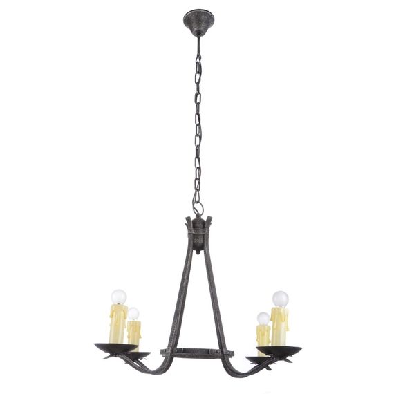 Люстра подвесная свеча для кухни E14 40W BR (LORD-001S/4)