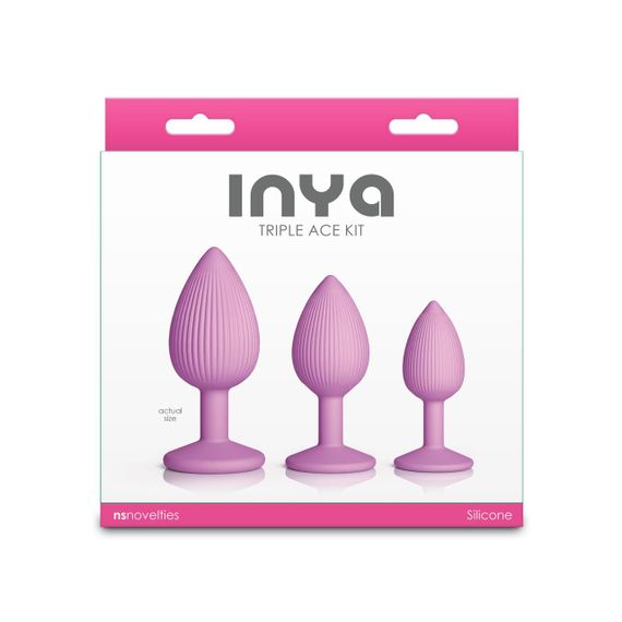Набір анальних пробок NS Novelties INYA - Triple Ace Kit - Blush Sex Aura | Зображення 2