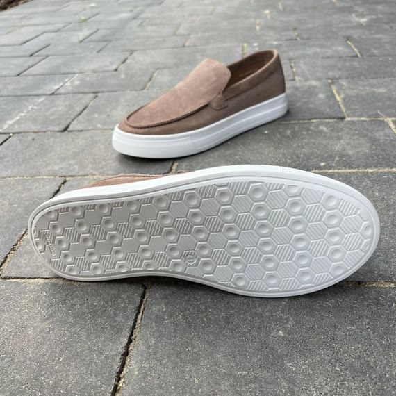 Чоловічі бежеві замшеві лофери 40 розмір | Зображення 6