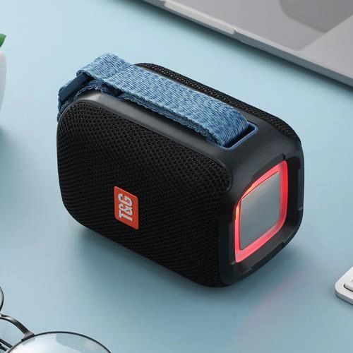 Портативна колонка Bluetooth TG339 5W з RGB підсвічуванням, Акумуляторна колонка для музики. Колір: чорний | Зображення 2