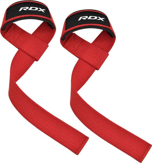 Лямки для тяги RDX W1 Gym Single Strap Red Plus | Зображення 1