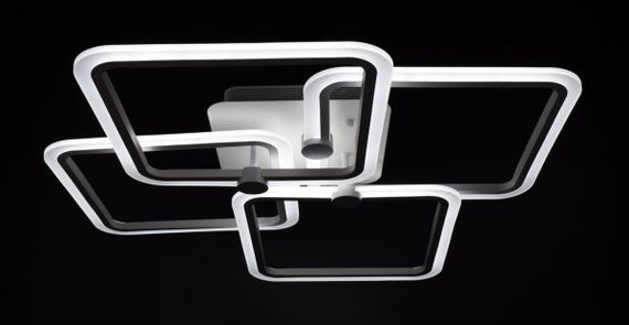 Люстра світлодіодна стельова LED світильник для квартири на стелю лед з пультом 25984 Білий 11х64х64 см. | Зображення 1