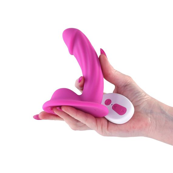 Дилдо з вібрацією NS Novelties Colours - Curve - Vibrating - 5" Dildo - Pink Sex Aura | Зображення 1