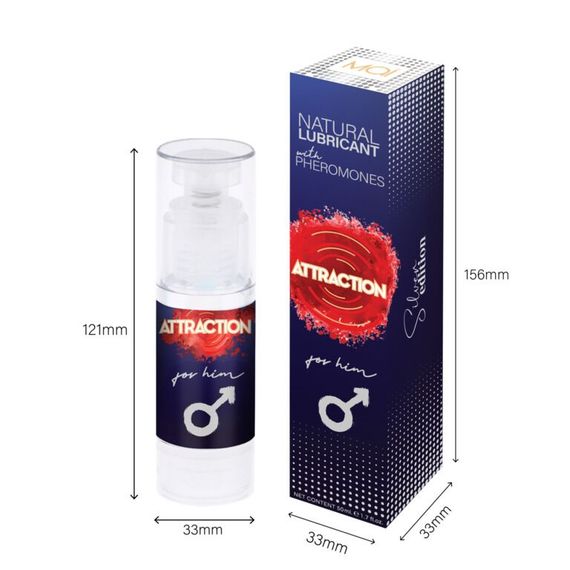 Змазка на водній основі MAI Attraction for Him (50 мл) з феромонами для нього | Зображення 2