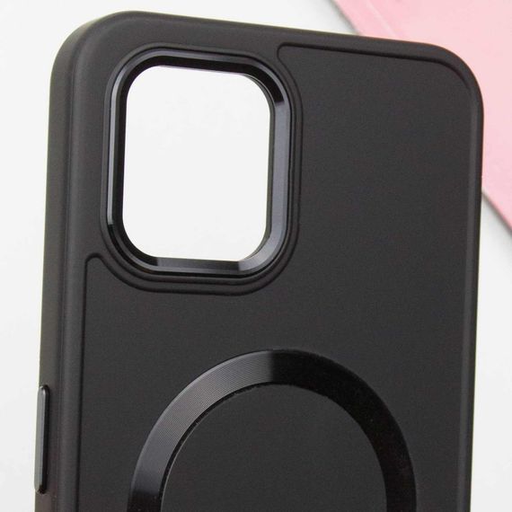 TPU чохол Bonbon Metal Style with MagSafe для Nothing Phone 2 Чорний / Black | Зображення 7